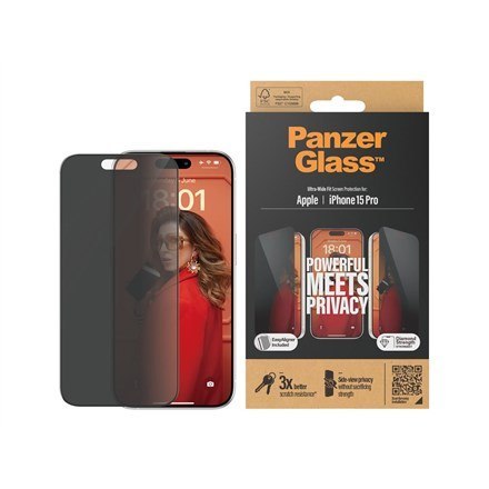 PanzerGlass Ultra Wide Fit Privacy Przezroczysta ochrona ekranu Apple 1 szt. PanzerGlass Ultra Wide Fit Privacy Przezroczysta ochrona ekranu Apple 1 szt.