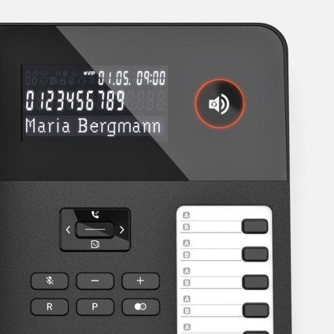 Telefon przewodowy Desk600 Czarny
