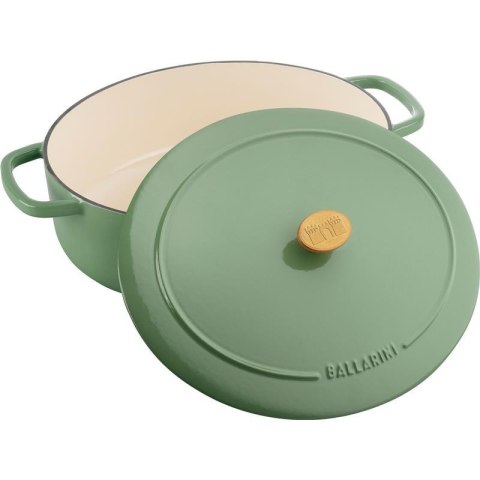 Garnek żeliwny owalny BALLARINI BELLAMONTE 75003-574-0 - 5,5 ltr zielony Garnek żeliwny owalny BALLARINI BELLAMONTE 75003-574-0 - 5,5 ltr zielony