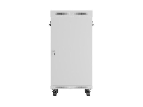 LANBERG SZAFA RACK STOJĄCA 19" 22U 600X800 SZARA DRZWI SZKLANE LCD V2 (FLAT PACK)