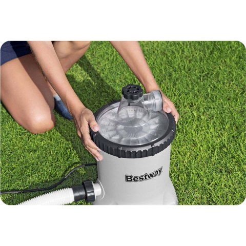 Pompa filtrująca do basenu 5678 l/h + kulki filtrujące Bestway 58870