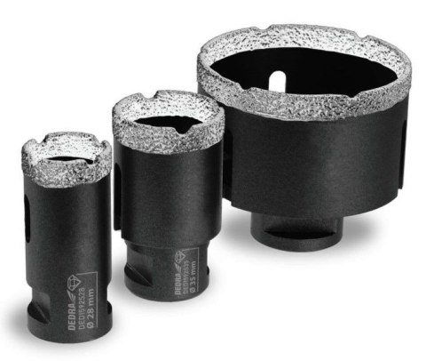 Zestaw koronek diamentowych Vacuum Brazed 28,35,68mm 3 szt. Zestaw koronek diamentowych Vacuum Brazed 28,35,68mm 3 szt.