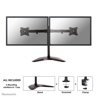 Neomounts NM-D335DBLACK uchwyt / stojak do monitorów 68,6 cm (27") Biurko Czarny