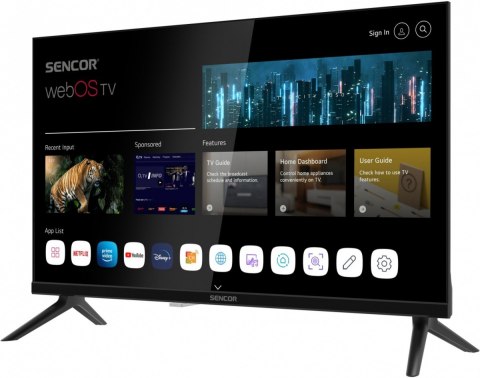 Telewizor 24 cale Smart webOS LG 12/240V SLE 24S830WB Wi-Fi BT