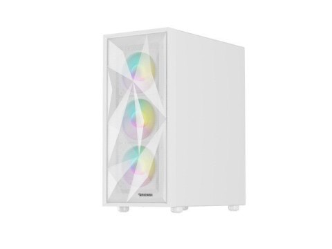 NATEC OBUDOWA GAMINGOWA GENESIS DIAXID 605 ARGB MIDI TOWER USB-C Z OKNEM BIAŁA