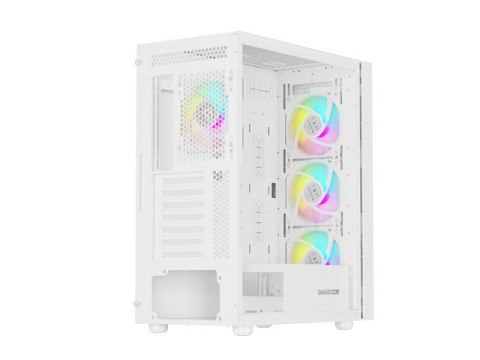 NATEC OBUDOWA GAMINGOWA GENESIS DIAXID 605 ARGB MIDI TOWER USB-C Z OKNEM BIAŁA