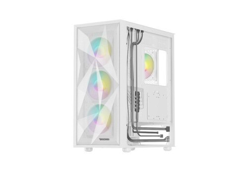 NATEC OBUDOWA GAMINGOWA GENESIS DIAXID 605 ARGB MIDI TOWER USB-C Z OKNEM BIAŁA