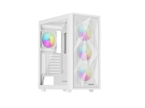 NATEC OBUDOWA GAMINGOWA GENESIS DIAXID 605 ARGB MIDI TOWER USB-C Z OKNEM BIAŁA