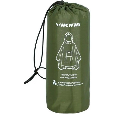 Poncho przeciwdeszczowe dla dorosłych VIKING Vesper zielone Poncho przeciwdeszczowe dla dorosłych VIKING Vesper zielone
