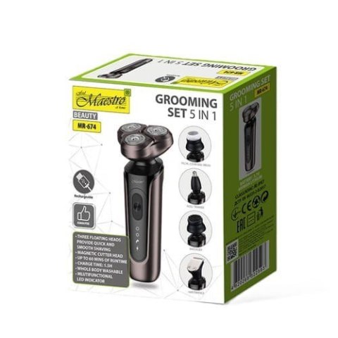 Zestaw do golenia 5w1 USB MAESTRO MR-674 Zestaw do golenia 5w1 USB MAESTRO MR-674