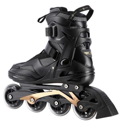 ŁYŻWOROLKI NILS EXTREME NA2150 CZARNO-ZŁOTE ROZM. 44