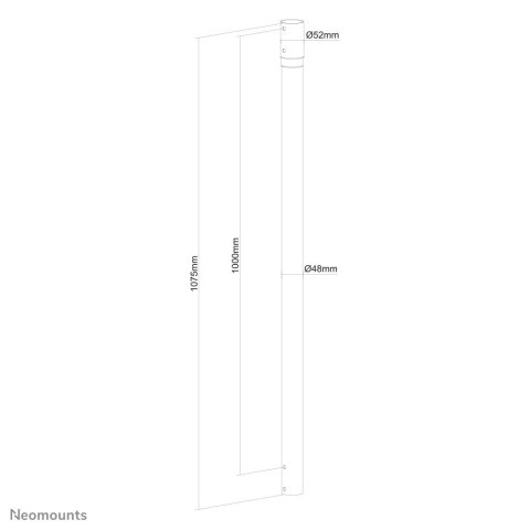 MONITOR ACC POLE MOUNT 107.5CM/NS-EP100BLACK NEOMOUNTS
