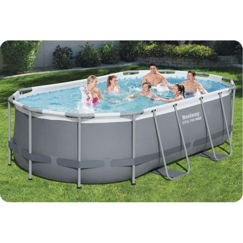 Basen ogrodowy stelażowy 427 x 250 x 100 cm 18w1 Bestway 56620