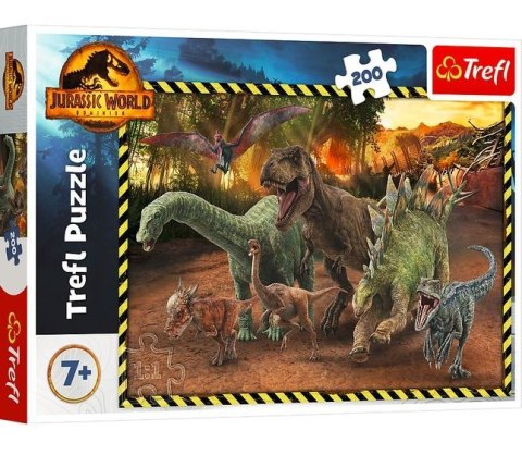 Puzzle 200 elementów Dinozaury z Parku Jurajskiego Puzzle 200 elementów Dinozaury z Parku Jurajskiego