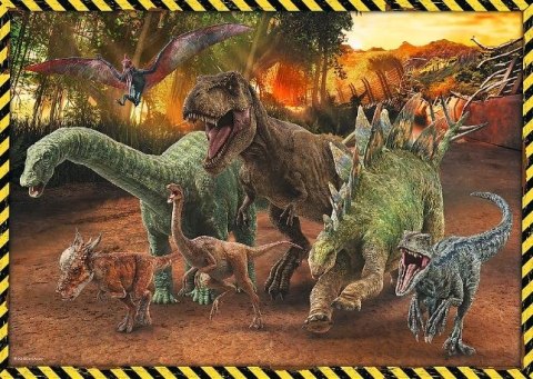 Puzzle 200 elementów Dinozaury z Parku Jurajskiego Puzzle 200 elementów Dinozaury z Parku Jurajskiego