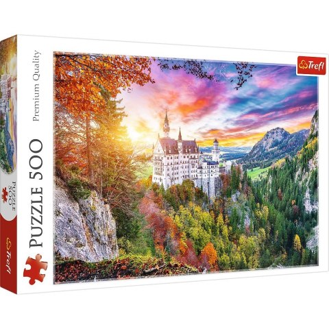 Puzzle 500 elementów Widok na zamek Neuschwanstein Niemcy Puzzle 500 elementów Widok na zamek Neuschwanstein Niemcy