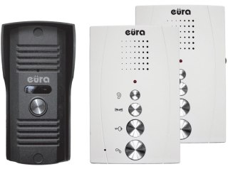 DOMOFON 'EURA' ADP-51A3 'DIFESA' - 1-rodzinny, 2 unifony, interkom, (biały)