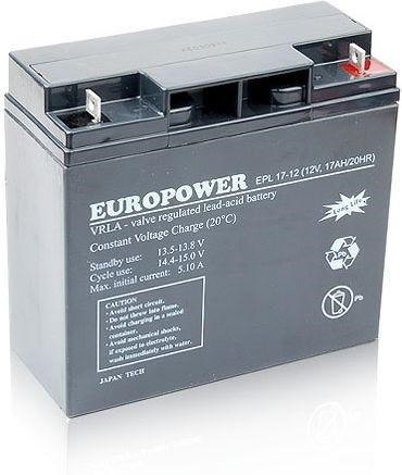 Akumulator AGM EUROPOWER serii EPL 12V 17Ah Akumulator AGM EUROPOWER serii EPL 12V 17Ah
