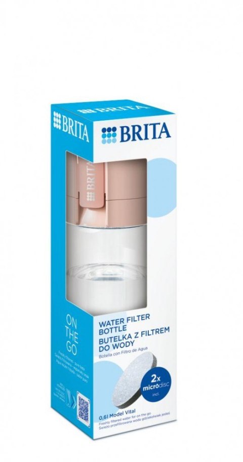 Butelka filtrująca Vital + 2 MicroDisc morelowa Butelka filtrująca Vital + 2 MicroDisc morelowa
