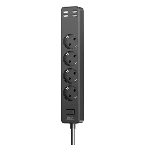 Listwa zasilająca XO WL10 4USB 1.8m (czarny) Listwa zasilająca XO WL10 4USB 1.8m (czarny)