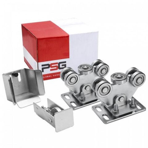 Pakiet wózków jezdnych PSG 60.00P.70 do bram przesuwnych do szyny 70x70x4 mm Pakiet wózków jezdnych PSG 60.00P.70 do bram przesuwnych do szyny 70x70x4 mm