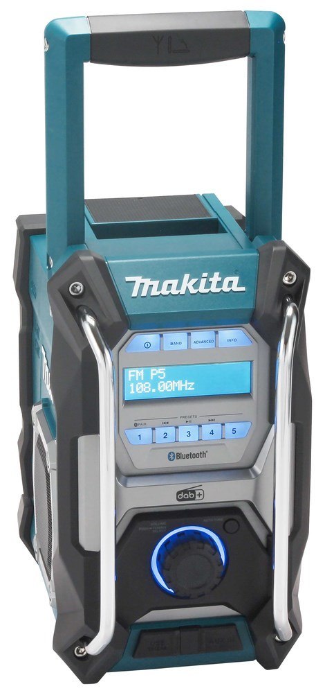 Makita MR004G radio Miejsce pracy Analogowe i cyfrowe Czarny, Zielony