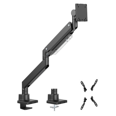 MACLEAN UCHWYT BIURKOWY DO MONITORA LCD 17-57", 27KG, VESA MAX 200X200 PODWÓJNE RAMIĘ MC-968