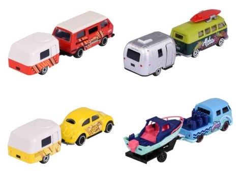 Pojazd Majorette Volkswagen z przyczepką 4 rodzaje Pojazd Majorette Volkswagen z przyczepką 4 rodzaje