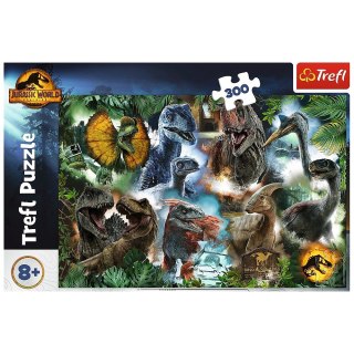 Puzzle 300 elementów Ulubione dinozaury Jurassic World