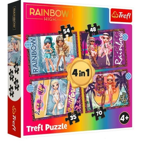 Puzzle 4w1 Modne laleczki Rainbow High Puzzle 4w1 Modne laleczki Rainbow High