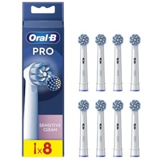 Braun Oral-B EB60-8 Jautrus Clean Pro Dantu Šepetelio Galvutes, 8 Vnt.