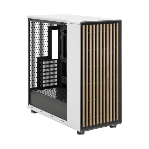 Przezroczysta obudowa Fractal Design North XL RC Chalk TG, Midi-Tower, ATX, Szkło hartowane - białe