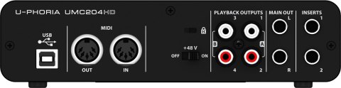 Behringer UMC204HD dodatkowy sprzęt muzyczny Behringer UMC204HD dodatkowy sprzęt muzyczny