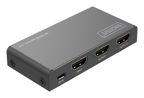 Digitus Rozdzielacz 4K HDMI, 1 x 2 Digitus Rozdzielacz 4K HDMI, 1 x 2