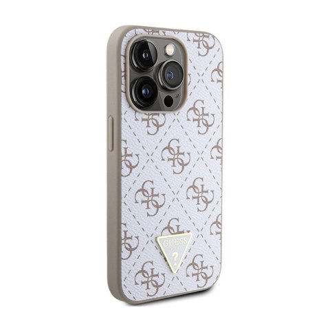 Guess 4G Triangle Metal Logo - Etui iPhone 15 Pro Max (biały)
