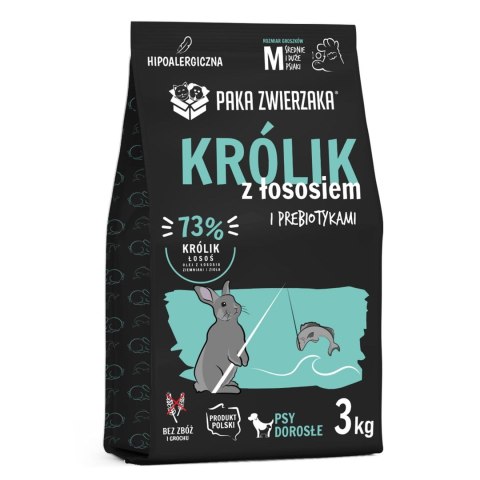 Paka Zwierzaka Seventh Heaven Królik z łososiem ''M'' 3kg Paka Zwierzaka Seventh Heaven Królik z łososiem ''M'' 3kg