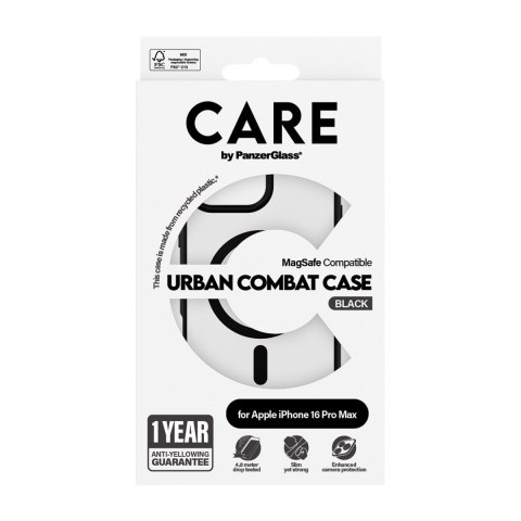 PanzerGlass CARE by PG UrbCom BLK MagS iPhone16P 6.9 pokrowiec na telefon komórkowy Przezroczysty PanzerGlass CARE by PG UrbCom BLK MagS iPhone16P 6.9 pokrowiec na telefon komórkowy Przezroczysty