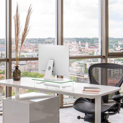 Podstawka szklana Techly ICA-MS 461 do monitorów 81,3cm (32") na biurko