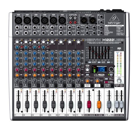 Behringer X1222USB mikser audio 4 kan. Behringer X1222USB mikser audio 4 kan.