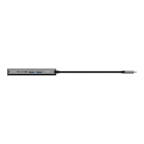 Hub Belkin Connect USB-C 6-in-1 Multiport Adapter 1x4k HDMI/2xUSB-A/1xUSB-C PD3.0/1xRJ45 Gigabit/1xCard reader Grey Hub Belkin Connect USB-C 6-in-1 Multiport Adapter 1x4k HDMI/2xUSB-A/1xUSB-C PD3.0/1xRJ45 Gigabit/1xCard reader Grey