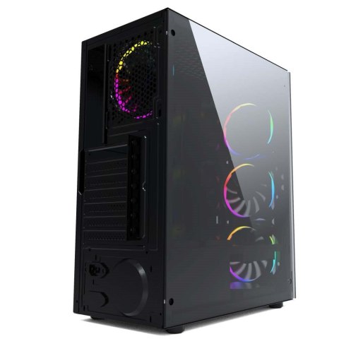 GEMBIRD OBUDOWA FORNAX 1500RGB MIDI-TOWER (2X USB 3.0, HD AUDIO, 4X FAN, PRZEZROCZYSTY PANEL BOCZNY) CZARNA GEMBIRD OBUDOWA FORNAX 1500RGB MIDI-TOWER (2X USB 3.0, HD AUDIO, 4X FAN, PRZEZROCZYSTY PANEL BOCZNY) CZARNA