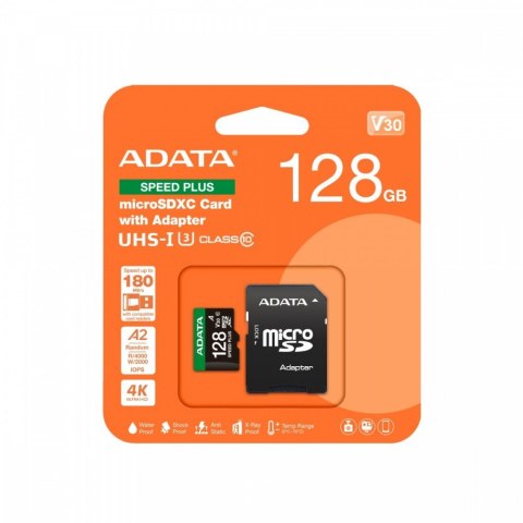 Karta microSD Speed Plus 128GB UHS1 U3 V30 A2 180/160 MB/s