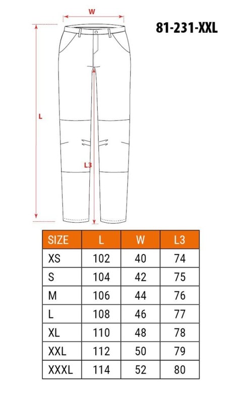 Spodnie ochronne NEO tools 81-231-XXL Spodnie ochronne NEO tools 81-231-XXL
