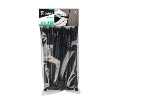 Bradas TS1188550B opaska kablowa Czarny 100 szt.
