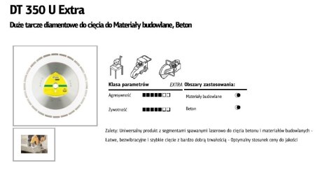 K.TARCZA DIAM.SEG.350x3,0x25,4 DT350U K.TARCZA DIAM.SEG.350x3,0x25,4 DT350U