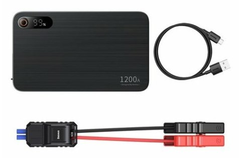 Powerbank/Rozrusznik Baseus Pro+ Car Jump Starter, 12000mAh, 1200A, USB (czarny) Powerbank/Rozrusznik Baseus Pro+ Car Jump Starter, 12000mAh, 1200A, USB (czarny)