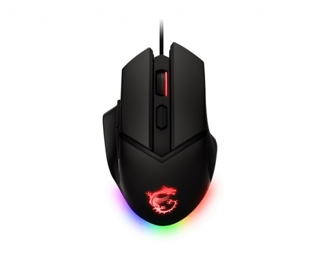 Mysz optyczna klasy gamingowej MSI CLUTCHGM20 ELITE Gaming USB RGB Regulowana do 6400 DPI Laptop stacjonarny