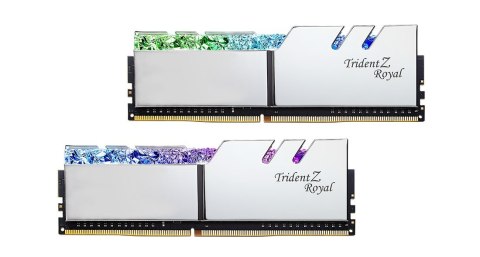G.SKILL TRIDENTZ ROYAL RGB DDR4 2X16GB 3600MHZ CL16 XMP2 SILVER F4-3600C16D-32GTRSC G.SKILL TRIDENTZ ROYAL RGB DDR4 2X16GB 3600MHZ CL16 XMP2 SILVER F4-3600C16D-32GTRSC