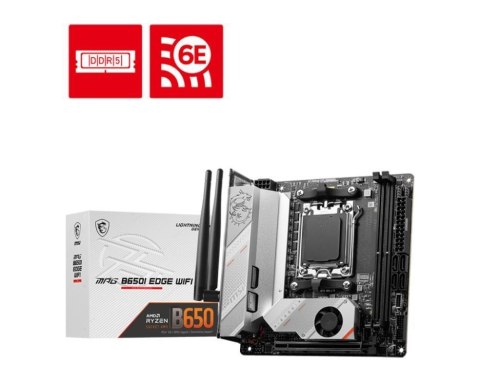 MSI MPG B650I EDGE WIFI płyta główna AMD B650 Gniazdo AM5 mini ATX MSI MPG B650I EDGE WIFI płyta główna AMD B650 Gniazdo AM5 mini ATX