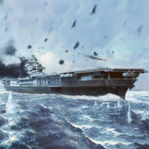 Model plastikowy Yorktown CV-5 Battle of Midaway 1/700 Model plastikowy Yorktown CV-5 Battle of Midaway 1/700